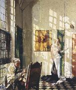 Sir William Orpen The Studio oil on canvas